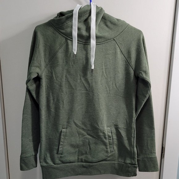 Small Twik Cross Neck Green Hoodie - Picture 1 of 8